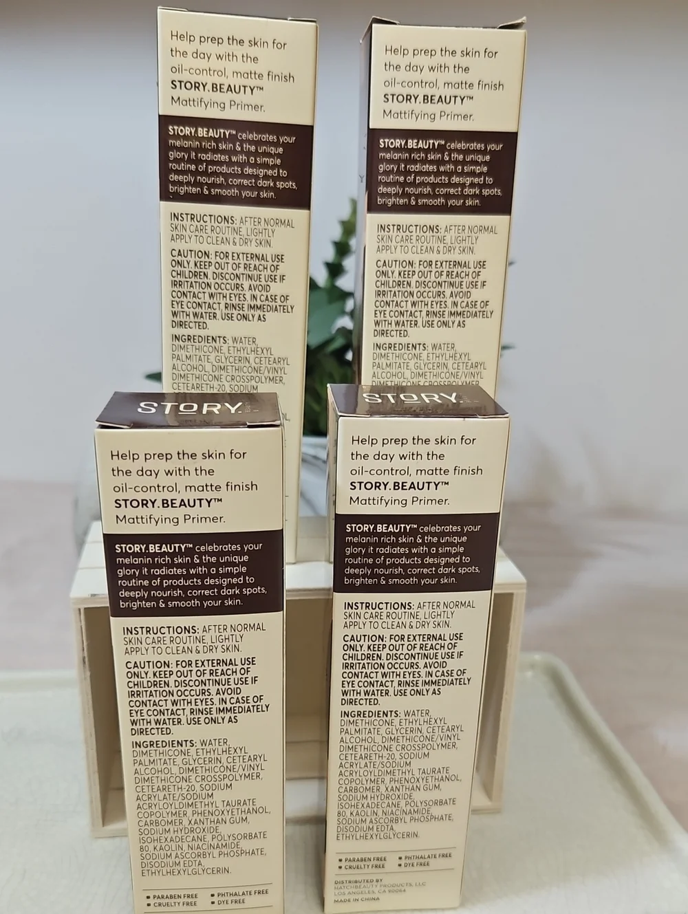 STORY BEAUTY OIL CONTROL FACIAL MATTIFYING PRIMER 4-PIECES